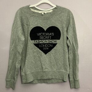 Victoria's Secret Heather Gray Heart Sweatshirt